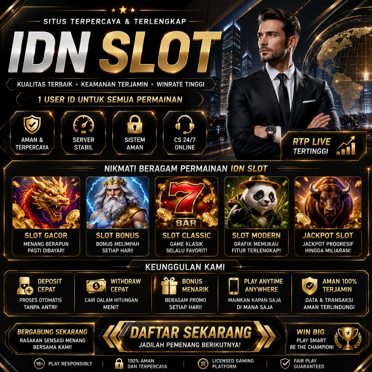 Dewatogel - Idn Slot Online | Scatter Hitam Bonus New Member 100%